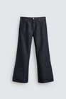NWT ZARA Mens Sz 34 Indigo Flare Jeans X Harry Lambert Mickey Patches Disney — photo 2