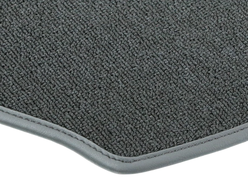 Alfombra lazo en negro para Opel Manta A porta sombreros con ribete de cuero sintético Foto 4 de 4