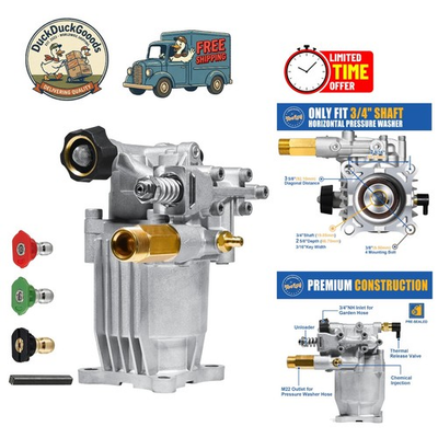 #ad Maintenance Free Horizontal Pressure Washer Pump 2.5 GPM Fits Honda amp; More $79.97