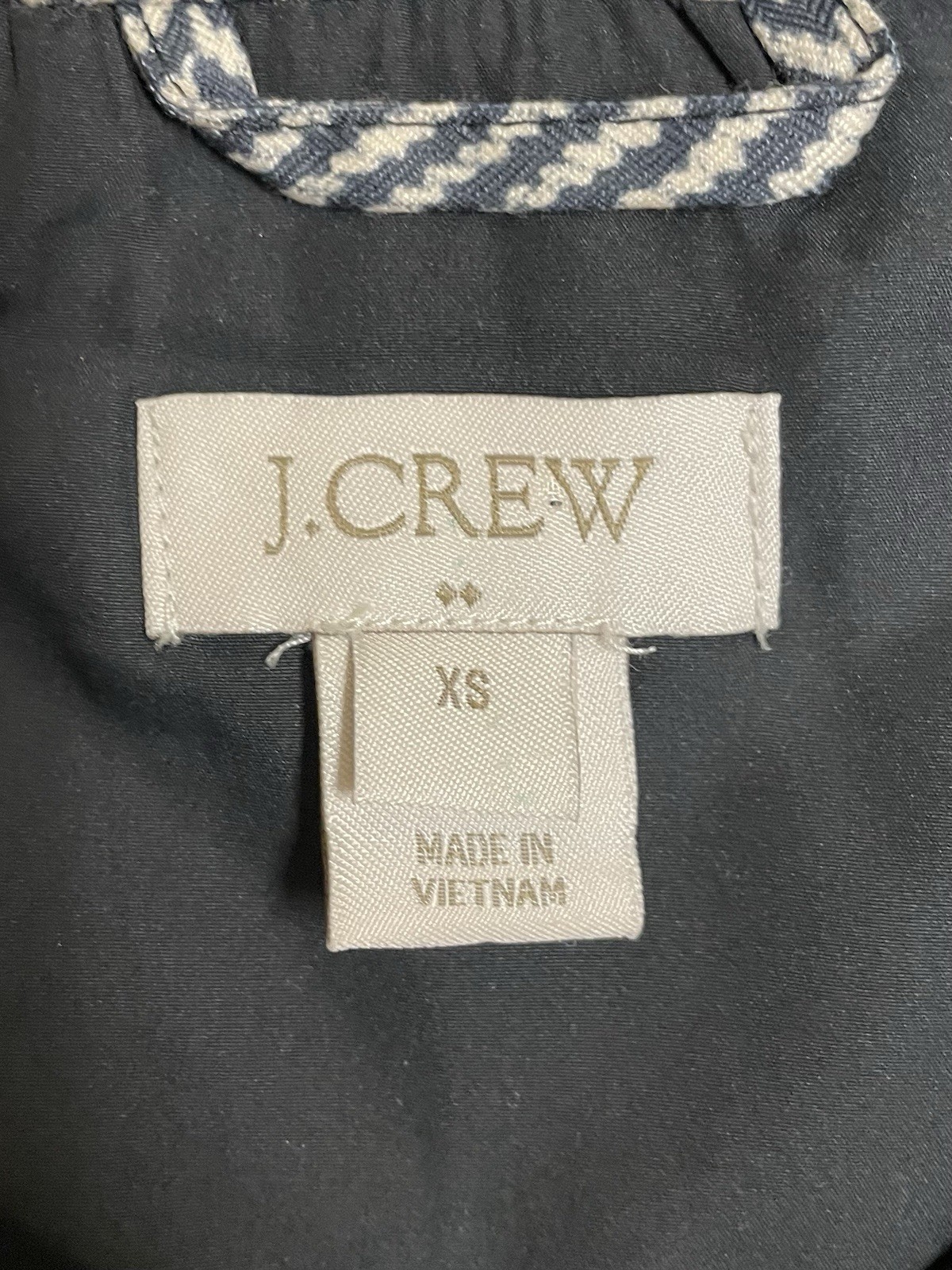 J.Crew Excursion Herringbone Down Puffer Vest Bla… - image 3