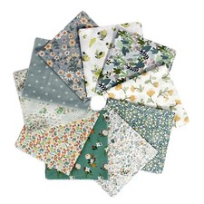 Fat Quarters Cotton Fabric Bundles, 10 Pcs 18" x 20" Precut Quilting Squares,...