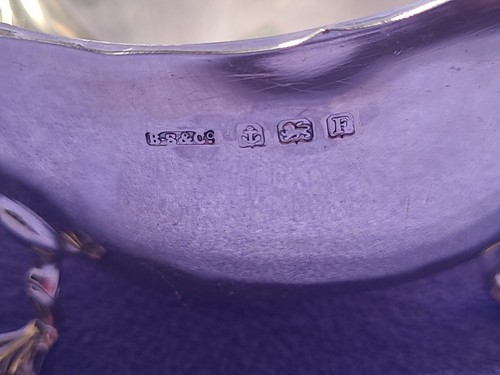 Sterling Silver Sauce Boat 70g Birmingham 1930 B. Street & Co. Antique - Bild 6 von 24