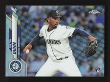 2020 Topps Chrome Refractor Justin Dunn RC #136 Seattle Mariners