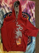 Nike Red Zip Up Hoodie Vintage great shape, worn few times Men s Size Large