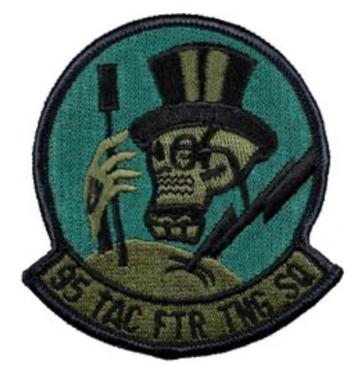 USAF PATCH AIR FORCE TACTICAL FIGHTER TRAINING Original 95 TAC FTR TNG SQ -RARE-