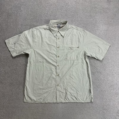 COLUMBIA Herren Hemd Shirt M Outdoor Trekking Casual Travel Kariert 15701 Beige