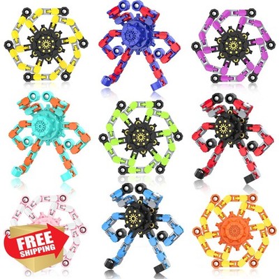 YIZER 9pc transformable fidget spinner robot