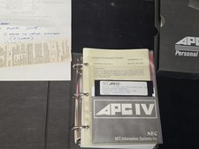 Vintage NEC APC IV Advanced Personal Computer MS-DOS 3.1 Guide  Floppy Disk