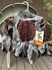 Target Hyde  EEK Red Glitter Skeleton Girls  Halloween Costume Size: Small