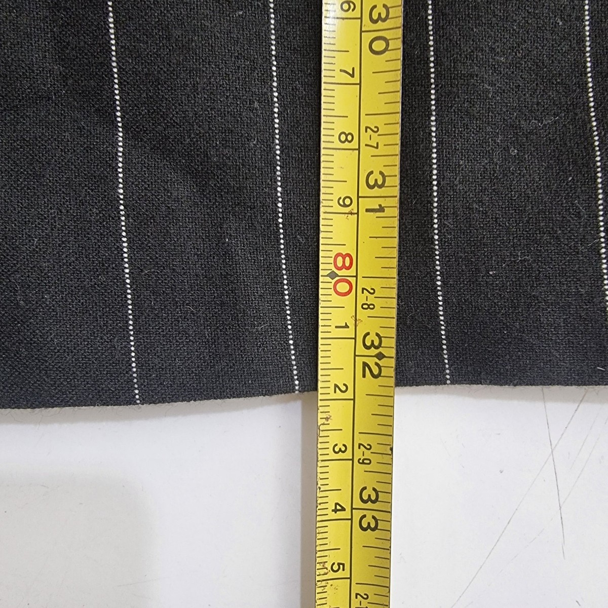 Next Image London Blazer Mens XL Black Wool Blend Pinstripe Tailored Jacket View 6