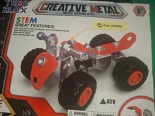 Tex Blox Stem Creative Metal ATV Vehicle Hobby Kit 50 Pieces New Sealed Box