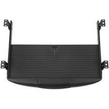 Keyboard Tray with Full Extension Drawer Slide for Home Use Black ABS Iron