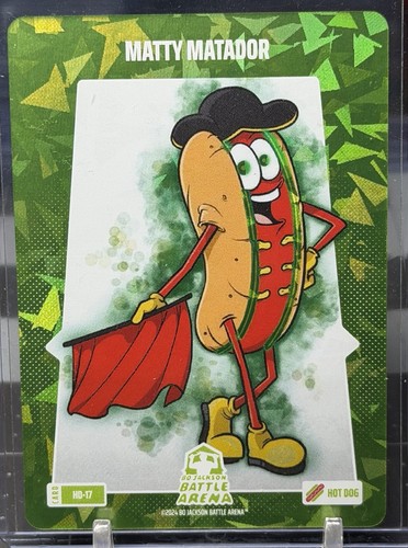 Matty Matador Hot Dog 2025 Bo Jackson Battle Arena Alpha Update Blast HD-17?