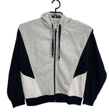 PINK Victoria's Secret Women's Zip-up Hoodie Sweatshirt Gray Black Size XS