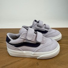 New NIB Little Kids Vans Brooklyn Ls V Purple Skateboarding Sneakers Shoes 6 C