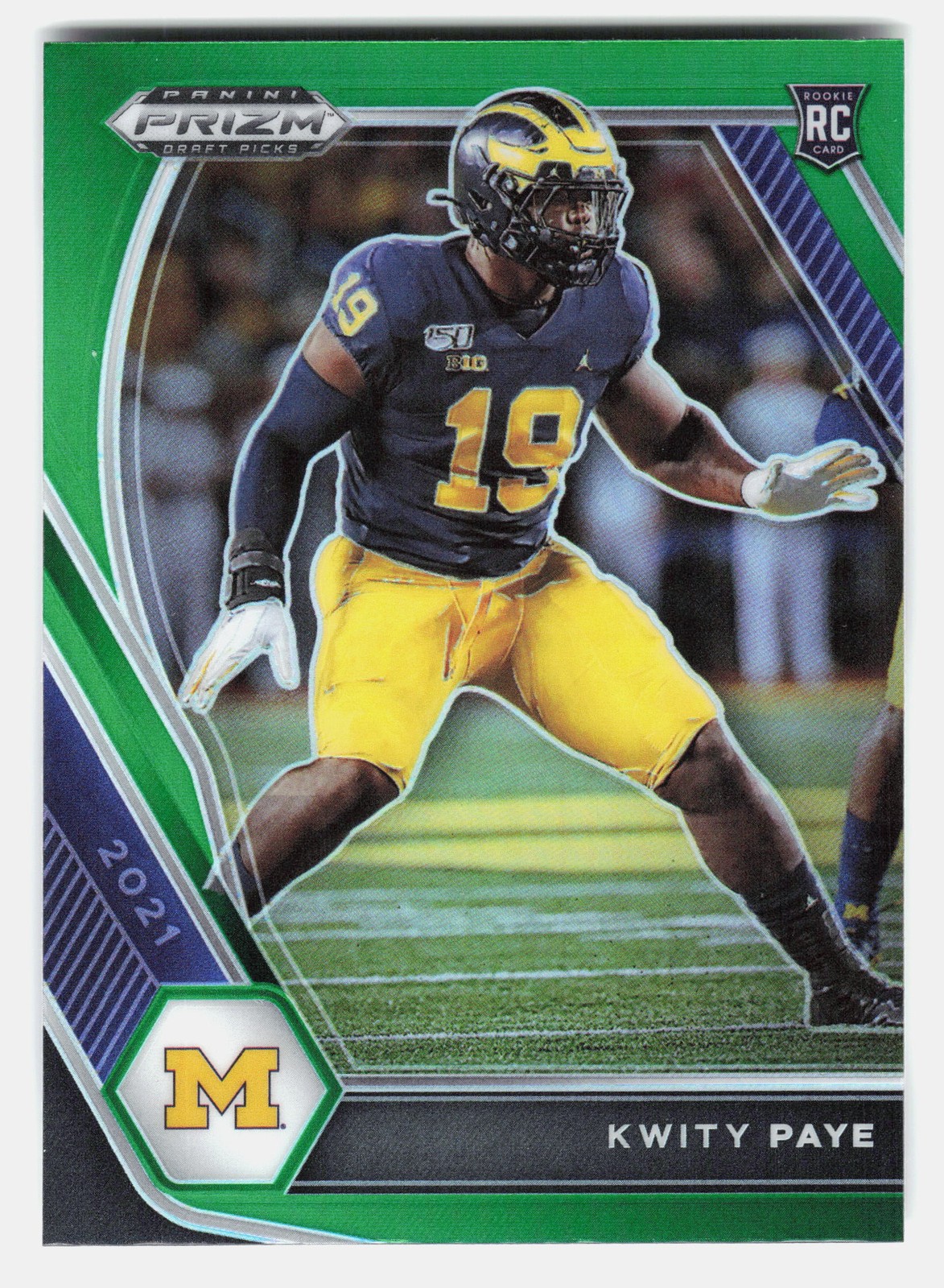 2021 Panini Prizm Draft Picks Collegiate #145 Kwity Paye Green
