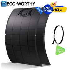 ECO-WORTHY 400W Flexibel Solarpanel Solarmodul für Wohnmobil Balkonkraftwerk