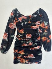 GUESS Kaitlyn  Floral Mesh Mini Dress Size XS.