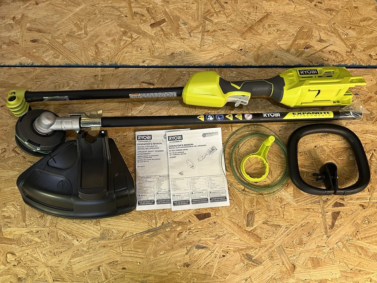 grass trimmer ryobi 40v weed eater battery