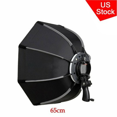 65cm Octagon Quick Set-up Umbrella Softbox F Speedlite Flash Handgrip Outdoor