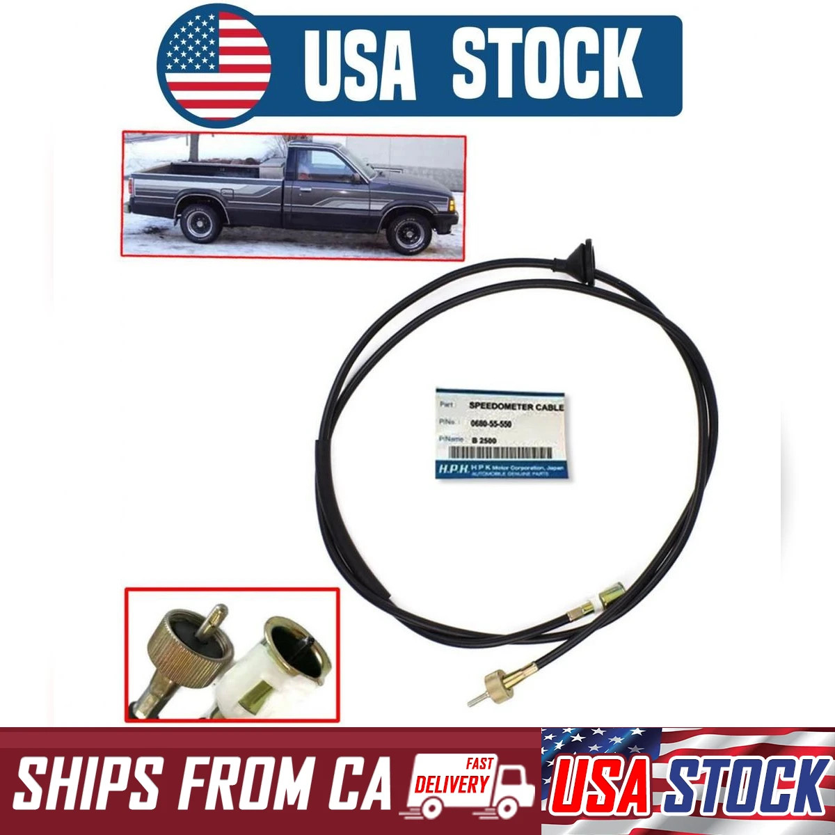 SPEEDOMETER CABLE Mazda B-Series B2000 B2200 B2500 B2600 SPEEDO