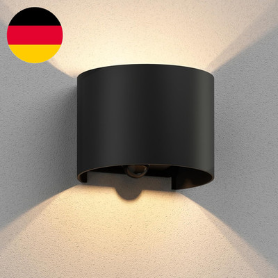 Ledscom.De Wandleuchte RUNEL Für Außen, IP65, Up-/Downlight, Bewegungsmelder, Sc