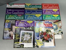 Lot Of 11 Just Cross Stitch Magazines Vintage 90s