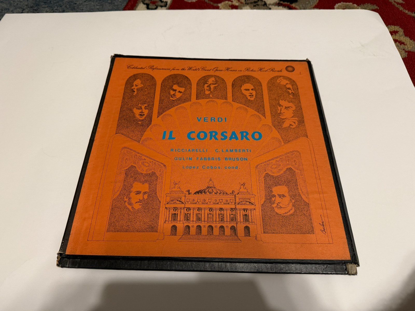 Giuseppe Verdi-Il Corsaro Robin Hood Opera RHR-501 Vinyl 12'' Box Set