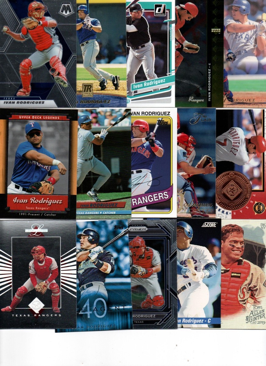 Ivan Rodriguez SUPER 25 count BASEBALL Card Lot w/ Inserts