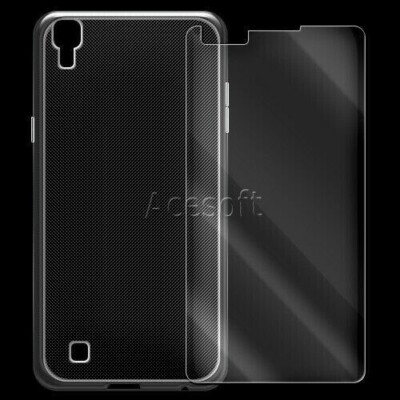 2in1 Explosion-Proof Screen Protector Soft TPU Case for LG X Power LS755 Phone