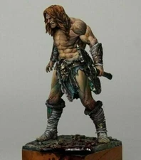 1:24 75mm Resin Figure Model Kit Warrior Axe Barbarian Strongman Unpainted