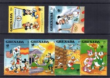 145+ TIMBRES  WALT DISNEY   SERIE  GRENADA