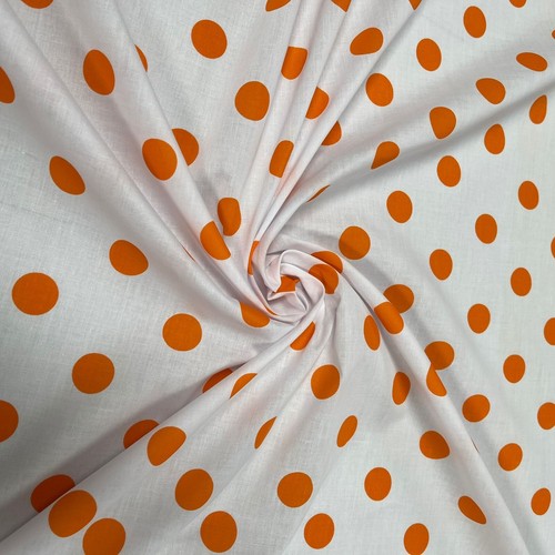 Polka Dot Polycotton - 50 different Colours and Dot Sizes Sold By The Metre - Picture 126 of 137