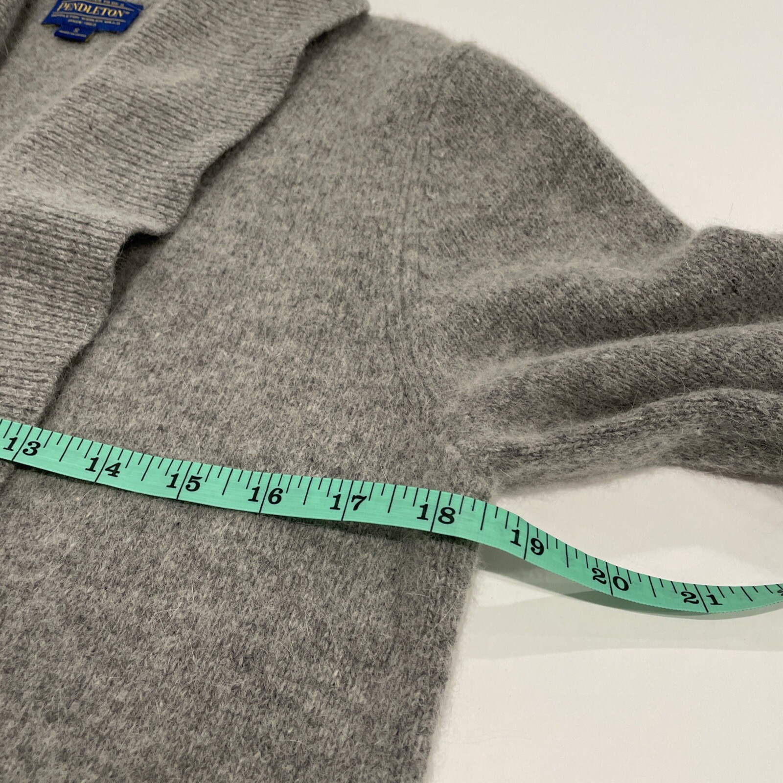 Pendleton Small Lambs Wool Angora Open Front Card… - image 12