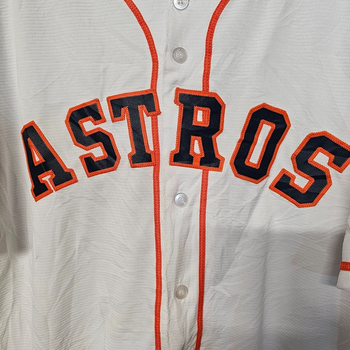 Rare 2015 Majestic MLB Houston Astros Post Season Home White