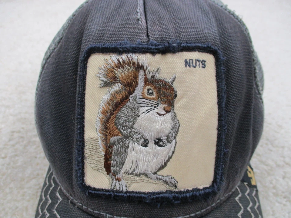 Gorra Goorin Bros Adulto Talla Única Ardilla Nueces Gris Camionero Malla Espalda Para Hombres * Foto 3 de 4