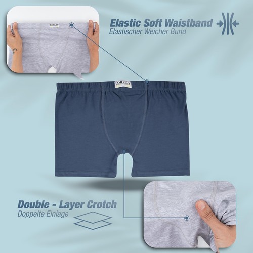 Jungen Boxershorts Baumwolle Unterhose Unterwäsche Unterhosen Slips Slip Boxer - Picture 7 of 19