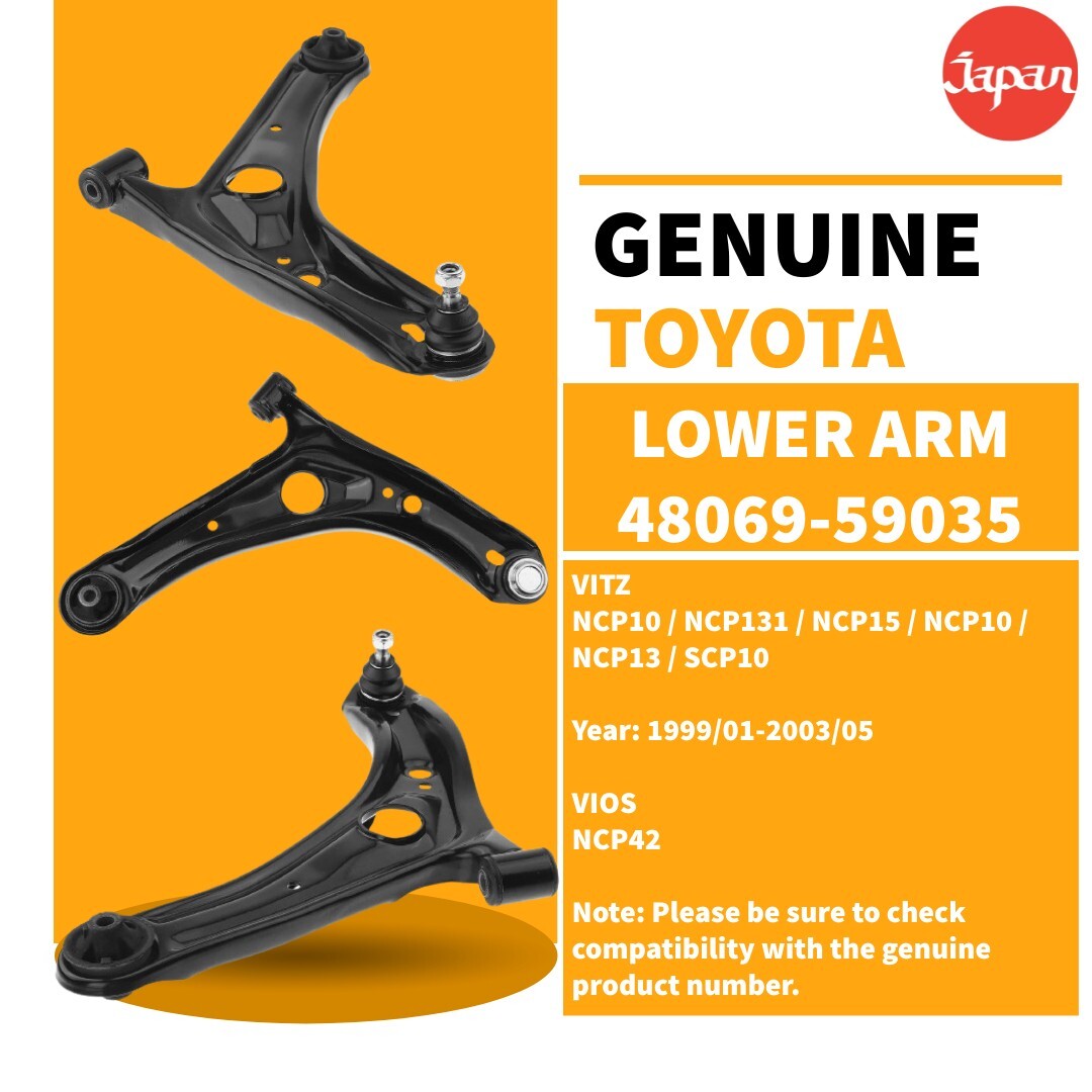 GENUINE TOYOTA LOWER ARM VITZ NCP10/NCP131/NCP15/NCP10/NCP13