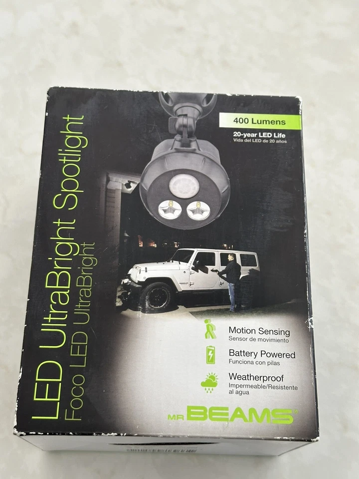 Mr Beams MB390 UltraBright LED Wireless B/O Motion-Sensing Spotlight New - Image 2 of 4
