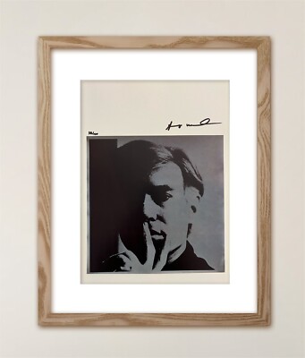 Andy Warhol, Original Signed Print, Includes COA and $3,500 Appraisal.