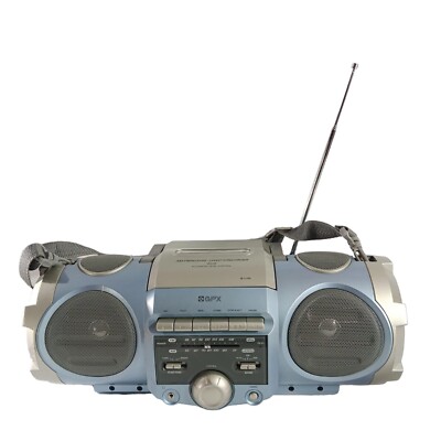 GPX C848SM Portable Am/FM Boombox w/ Cassette Player Bass Boost