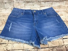 Calvin Klein Girls Shorts Denim Destressed Short Short Size 12