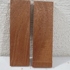 Mahogany Wood Knife Scales Figured Exotic Bookmatched Blank 5'' x 1.5'' x 5/16''