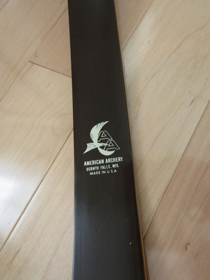 Vintage 1960's American Archery Shark Recurve Bow RH62" 43 Sharp Bow