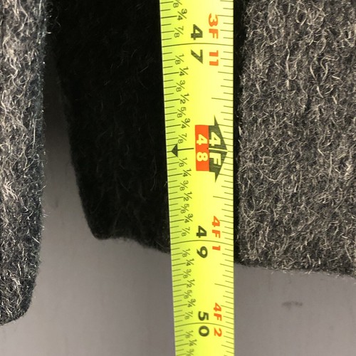 Talbots Vintage Women’s Long Wool Coat Size 12 Gray Mohair 80s RN 44530 READ* - Picture 5 of 11
