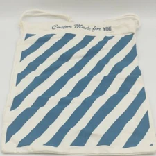 Vans Drawstring Skate Bag Custom Made For You Blue White Stripe Skateboard