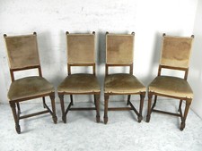 4 Quattro Sedia in legno massello Antica D'epoca vintage Fine '800 Antiquariato