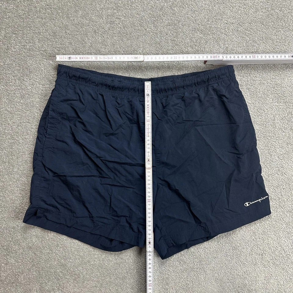 CHAMPION Herren Badehose Badeshorts Gr. XL Beach Shorts Boxer Logo 19811 Blau - Bild 2 von 4