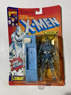 X-Men Original Mutant Superheros 1993 Iceman W/ Super Ice Slide MOSC Brand New