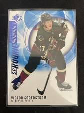 VICTOR SODERSTROM 2020-21 SP BLUE SP ROOKIE AUTHENTICS